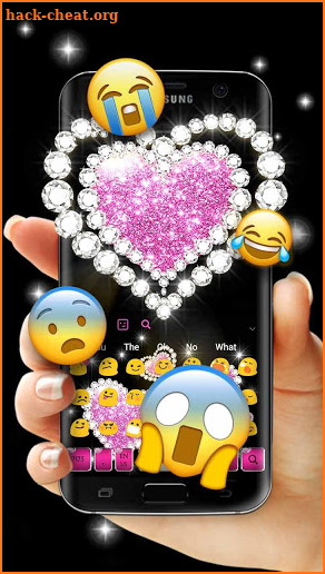 Silver Diamond Love Keyboard screenshot