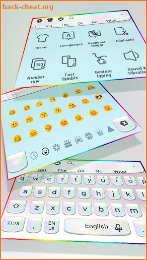 Silver Keyboard For Phone X screenshot