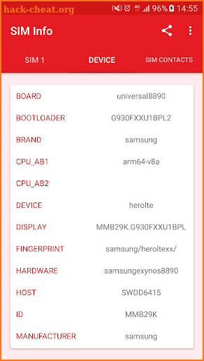 SIM Card Info Pro screenshot