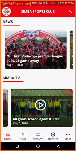 Simba SC Official App screenshot