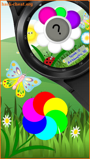 Simon Flower Wear OS Game screenshot