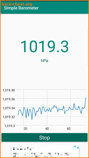 Simple Barometer (Measure Atmospheric pressure) screenshot