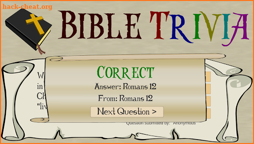 Simple Bible Trivia screenshot