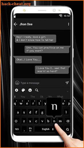 Simple Black keyboard screenshot