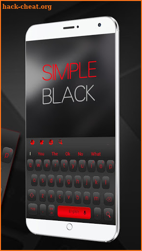 Simple Black Red Keyboard screenshot