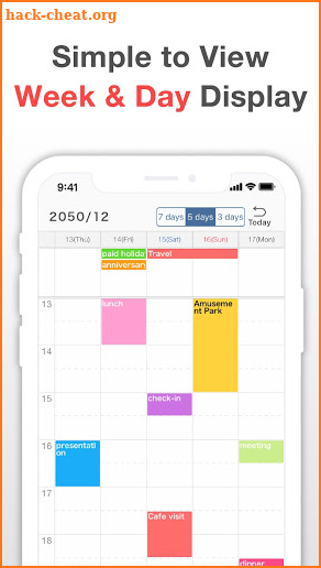 Simple Calendar: daily planner, schedule maker screenshot