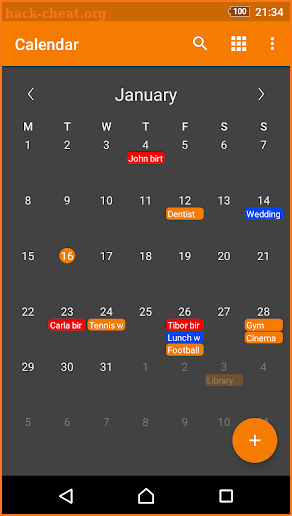 Simple Calendar Pro screenshot