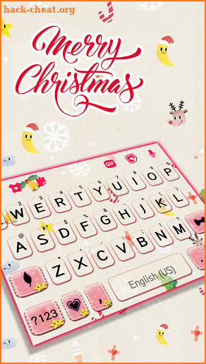 Simple Christmas Keyboard Background screenshot