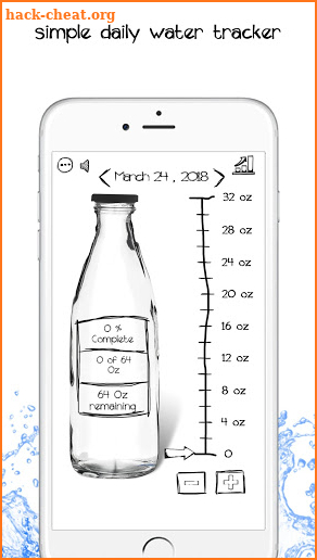 Simple Daily Water Tracker- Fun Hydration Reminder screenshot