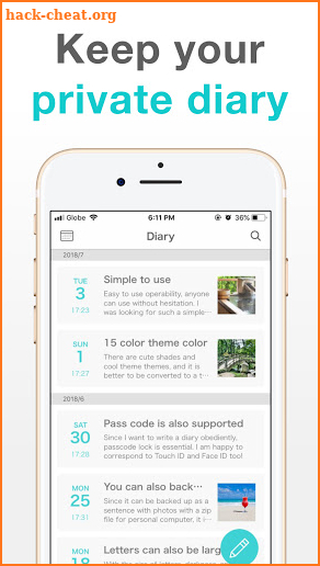 Simple Diary - free journaling and tracker app screenshot