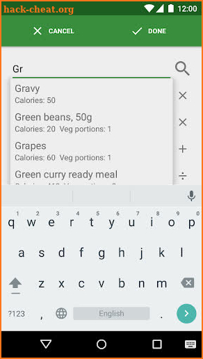 Simple Diet Diary screenshot