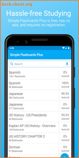 Simple Flashcards Plus - Learning and Study Help screenshot