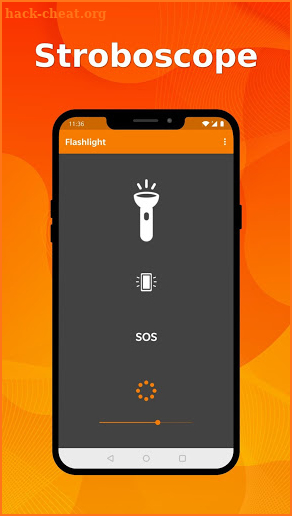 Simple Flashlight - Bright display & stroboscope screenshot