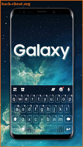 Simple Galaxy Keyboard Theme screenshot