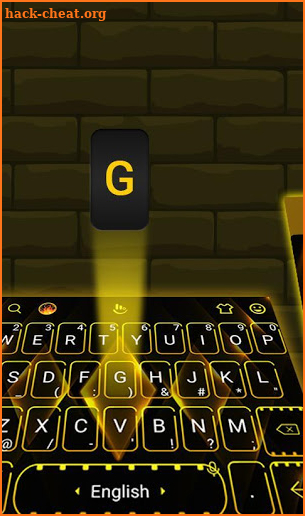 Simple Gold Keyboard Theme screenshot