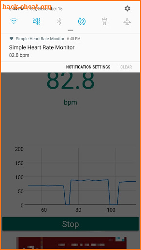 Simple Heart Rate Monitor screenshot