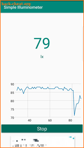 Simple Illuminometer (Light meter) screenshot