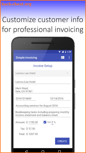 Simple Invoicing - Easy Mobile Invoices Free screenshot