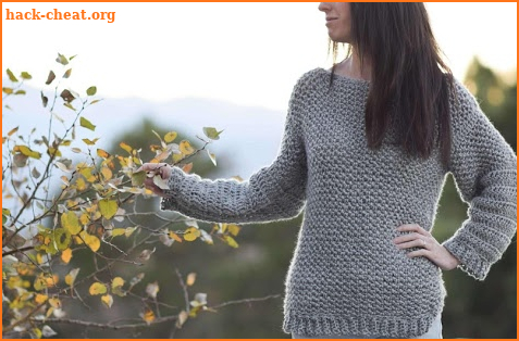 Simple Knitted Cardigan Pattern screenshot