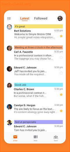 Simple Mobile CRM screenshot