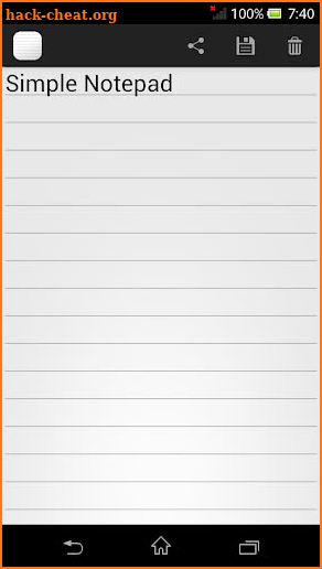 Simple Notepad screenshot