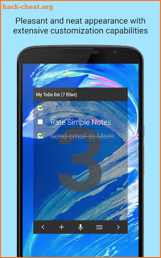 Simple Notes Widget screenshot