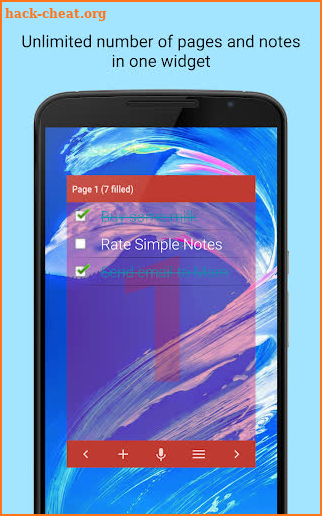 Simple Notes Widget screenshot