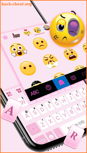 Simple Pink Keyboard Theme screenshot