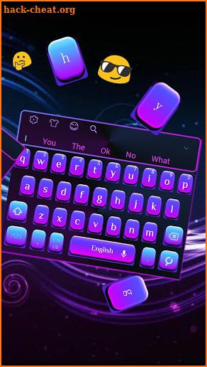 Simple Purple Light Keyboard screenshot