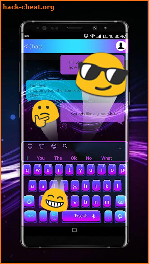 Simple Purple Light Keyboard screenshot