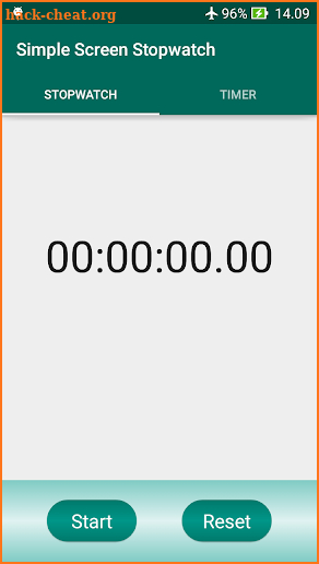 Simple Screen Stopwatch screenshot