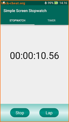 Simple Screen Stopwatch screenshot