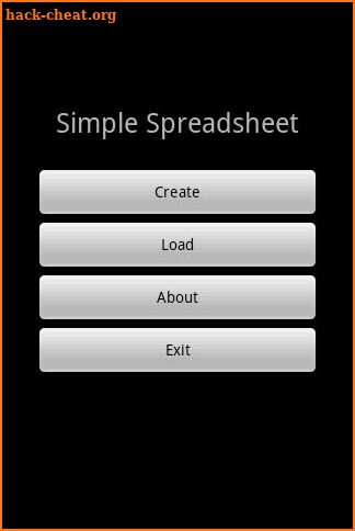 Simple Spreadsheet screenshot