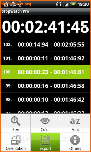 Simple Stopwatch Pro screenshot