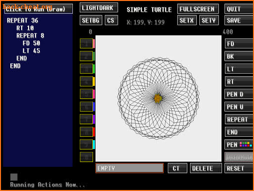 Simple Turtle Coding App - practice & learn LOGO screenshot