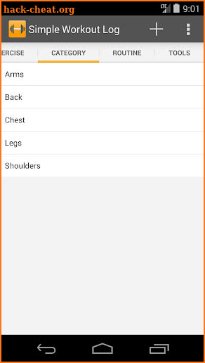 Simple Workout Log screenshot