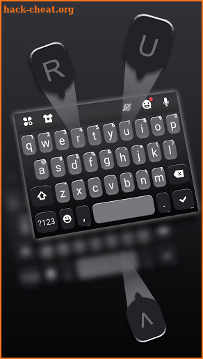 Simply Black Keyboard Theme screenshot