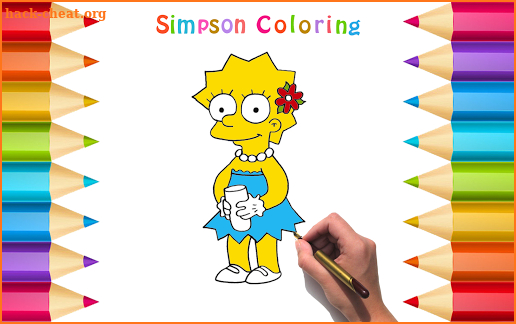 Simpson Coloring Pages screenshot