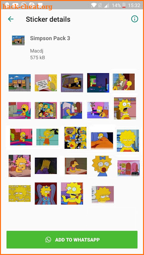 Simpson stickers for WhatsApp screenshot