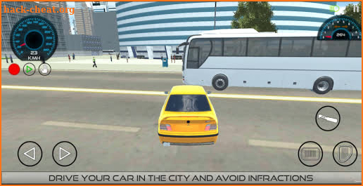 Simulator driving test 3D screenshot