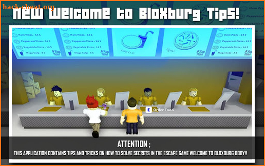 Simulator Welcome to Bloxburg Roblox Tips screenshot