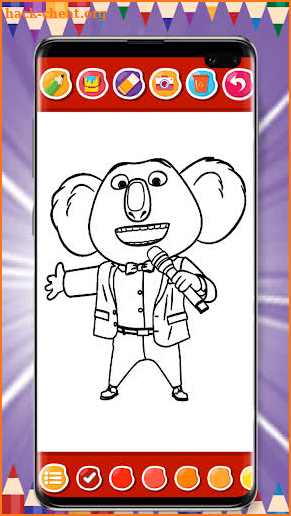 Sing 2 coloring Book screenshot