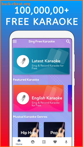 Sing Free Karaoke - Sing & Record All Free Karaoke screenshot