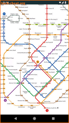 Singapore Train Map (Offline) screenshot