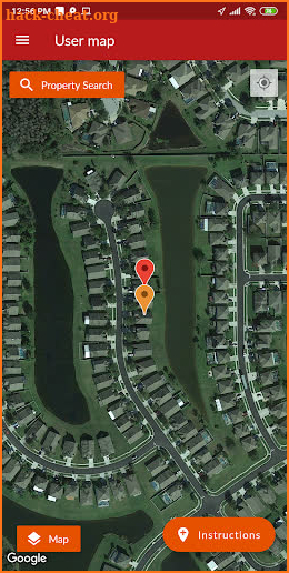 Sinkhole Finder App screenshot