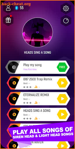 Siren Head Music Tiles Hop screenshot