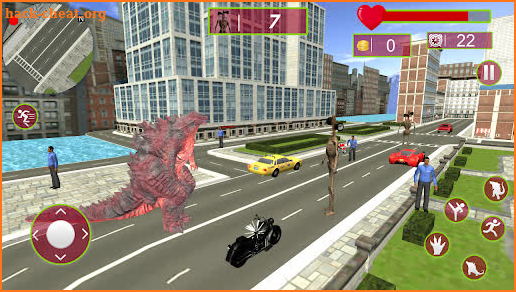 Siren Head vs Godzilla Rampage screenshot