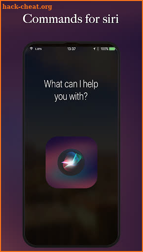 Siri Assistnt voice commands screenshot