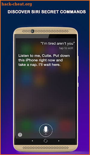 Siri Voice commands screenshot