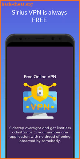 Sirius VPN screenshot